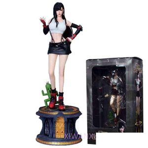 Figuras de juguete de acción 30 cm Final Fantasy Vii Tifa Figura Lockhart PVC Acción Adt Colección Modelo Muñeca Juguetes Aa220311 Drop Delivery Toys DHJVP