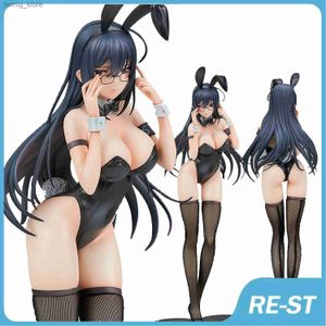 Action Toy Figures 30cm nsfw Black Bunny Aoi Sexy Nude Girl Modèle PVC ANIME Figure d'action Modèle de collection adulte Toys Hentai Doll Friend Gift Y240415