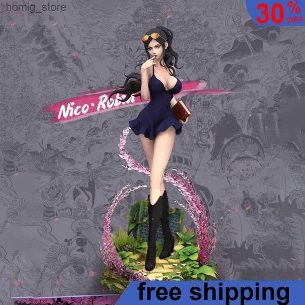 Action Toy Figures 34cm One Piece Anime Figures Miss AllSunday Nico Robin Figures d'action Sexy Girl Personnages Collection PVC MODEL