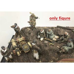 Figurines de jouets d'action 36238 1 35, soldats allemands en résine GK en hiver 8, non peints, non assemblés, 230906