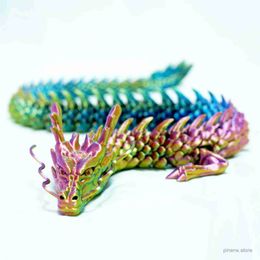 Figurines de jouets d'action Dragon chinois imprimé en 3D Les articulations du corps entier qui peuvent bouger Les meubles et les décorations de la maison valent la peine de collectionner des jouets créatifs