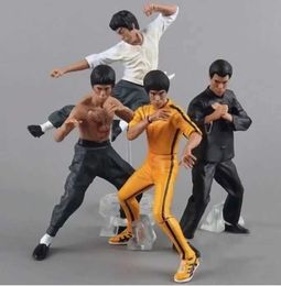Action Toy Figures 4 pièces / ensemble 10 cm Bruce Lee PVC Série d'images d'action Modèle TOSSL2403