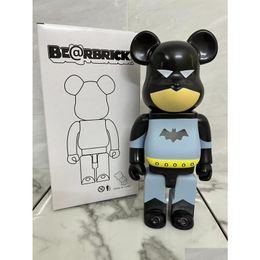 Figuras de juguete de acción 400% Bearbrick Bear Brick Cosplay Superhéroe Figura de PVC de dibujos animados en caja al por menor Entrega de juguetes Regalos Dhuje