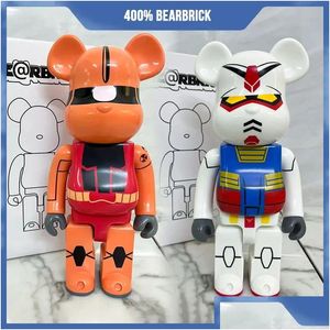 Actiespeelfiguren 400% Bearbrick Figuras Beer Diy Geschilderd Medicom Model Woondecoratie Kinderen Verjaardagscadeau 28Cm H Drop Delivery T Dh2C4