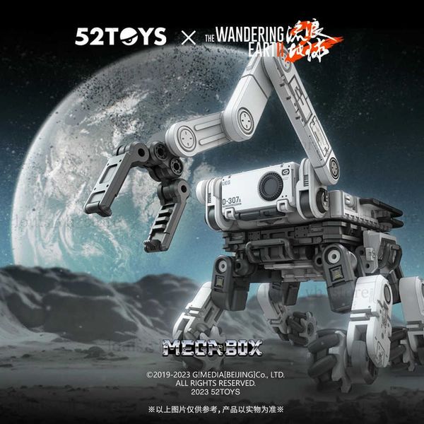 Action Toy Figures 52 TOYS Megabox MB-26 Ben Dessin Robot Converting in mecha and cube Action Figure Gift Collectible T240325