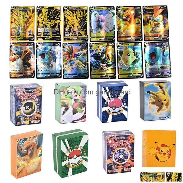 Action Toy Figures 54-300Pcs Cartes 300 V Max GX Meilleure vente Ldren Battle Version anglaise Jeu Tag Team Shining Vmax Collection Card T Dhxjn