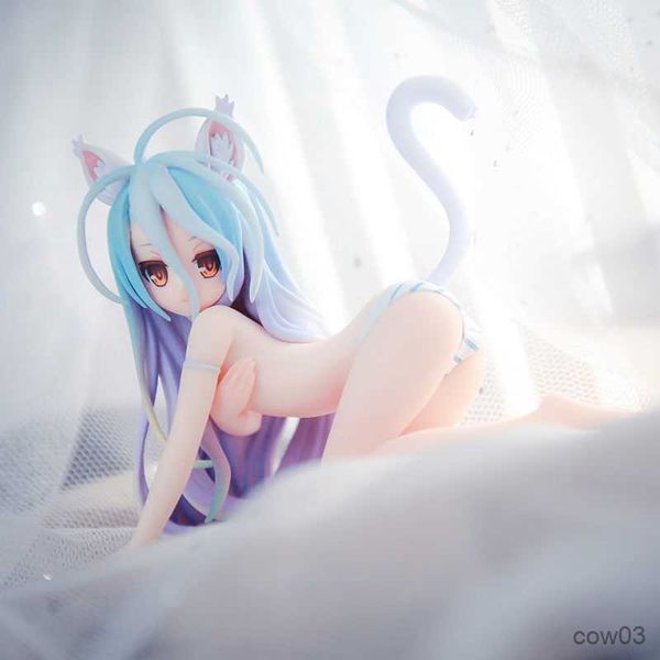 Action Toy Figures 5CM Anime Figure GAME LIFE Humanoïde Lapin Oreilles Queue De Chat Sexy Agenouillé Fille Modèle Bureau Collection Décoration R230710