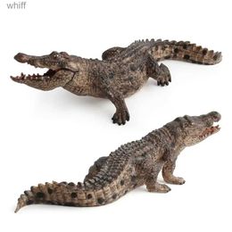 Figurines de jouets d'action 7,2 pouces, motif crocodile, modèle d'action animal, jouet éducatif, biologie, 14736C24325