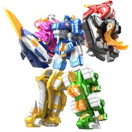 Actie speelgoedfiguren 7 in 1 Mini Force 2 Super Dino Power Transformation Robot Toys Actie Figuren Miniforce X Vervorming Dinosaur Mecha Toy 230217