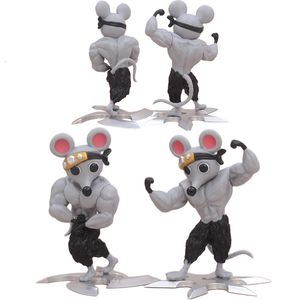 Figuras de juguete de acción 8cm al azar 1 Uds Demon Slayer Kimetsu no Yaiba Anime Tengen Uzui GK muscle rat colección modelo muñeca juguetes 230322