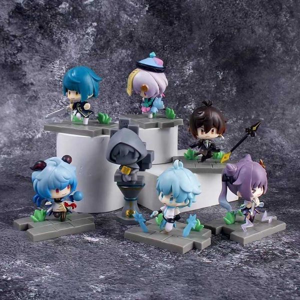 Figurines d'action Figurines d'action Genshin Impact Figurine d'anime Liyue Battlefield Heroes Thème 2 Figurine Kawaii 230724 240308