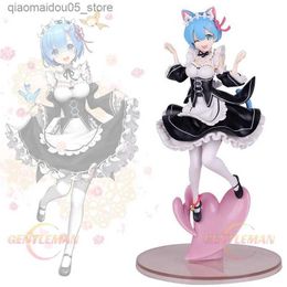 Action Toy Figures Alpha Omega Anime Re Zero commence la vie dans un autre monde Sexy Girl Rem Cats Ears (pain en forme d'oreille de chat cuit à la vapeur) Version