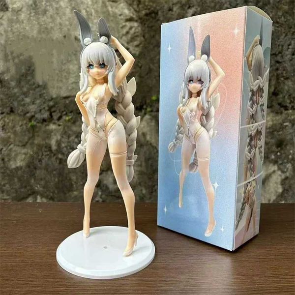 Action Toy Figures Anime Azur Lane le Mn Lapin Anthnut Lapin Bunny Ver Kawaii Girl Migne PVC Figure d'action Adults Collection Modèle Doll Toy Gift T240506