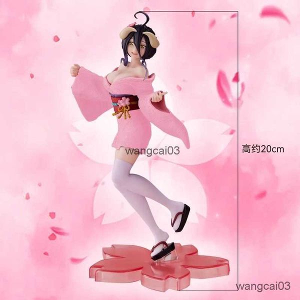 Action jouet figures anime figure Albedo Anime Overlord Figure Figure Pink Cherry Blossom Jupe Mignon de Standing Mode