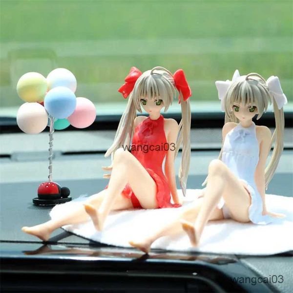 Figuras de juguete de acción Figura de anime Cartoon Kaiii Yosuga No Sora Kasugano Sora Sentada Posición de acción Figura Host Computer Chassis Decoración CAR ORNAMEN