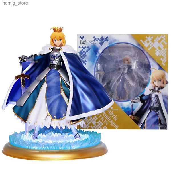 Acción Figuras de juguete Figura de anime Fate/Stay Night Sober Knight Holding Espada Posición de pie Modelo de colección PVC Regalo Escultura de juguete 23cm Y240415