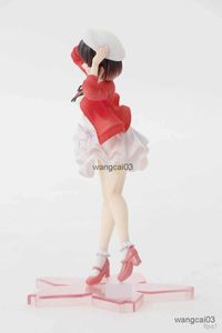 Actie speelgoedfiguren Anime figuur Saekano Hoe een saaie vriendin Megumi Kato Heroine Costume Model PVC Collection Toy Ornamenten cadeau 19 cm op te voeden