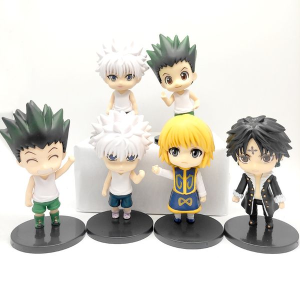 Figurines d'action Anime Hunter x Figure Killua Zoldyck Gon Freecss Kurapika Hisoka Kulolo Lushilufelu Figurine Collection 230724