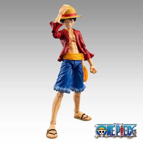 Action Toy Figures Anime One Piece 17cm BJD Joints Monkey Mouvement D. Luffy PVC Figure d'action Collection Modèle Modèle Charme Fashion Decoration Cadeau