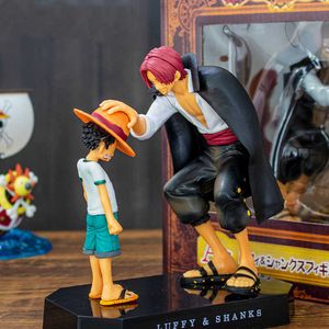 Figuras de juguete de acción Anime One Piece Four Emperors Shanks Sombrero de paja Luffy adornos PVC Figura de acción 18 cm Muñeca Modelo coleccionable Estatuilla Juguetes Regalo T230105