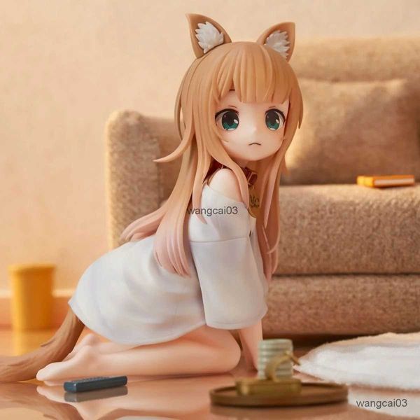 Action jouet figures anime figurs périphériques mon chat est une charmante fille chat mère de soja poudre à genoux de la boîte de poupée à genoux