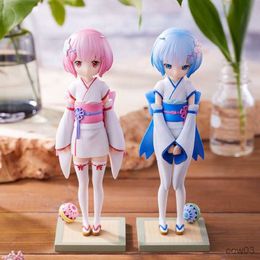 Akcja figurki do zabawy Anime Re życie w innym świecie od zera rysunek dzieciństwo Kimono kolekcja modeli zabawka na prezent ozdoby 18CM R230710