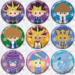 Actie Speelfiguren Anime Yugioh Metalen Figuur 58mm Badge Ronde Broche Pin Geschenken Kids Collectie Speelgoed R230707