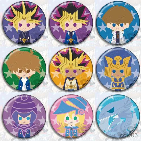 Action Figurines Anime Yugioh Métal Figure 58mm Badge Broche Ronde Pin Cadeaux Enfants Collection Jouet R230707