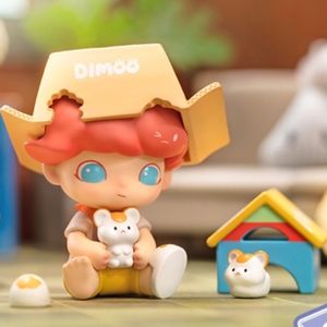 Action Toy Figures Blind Box POP MART DIMOO Pet Holiday Series Mystery Model Confirm Style Cute Anime Figure Gift Surprise Kawaii Doll 230628