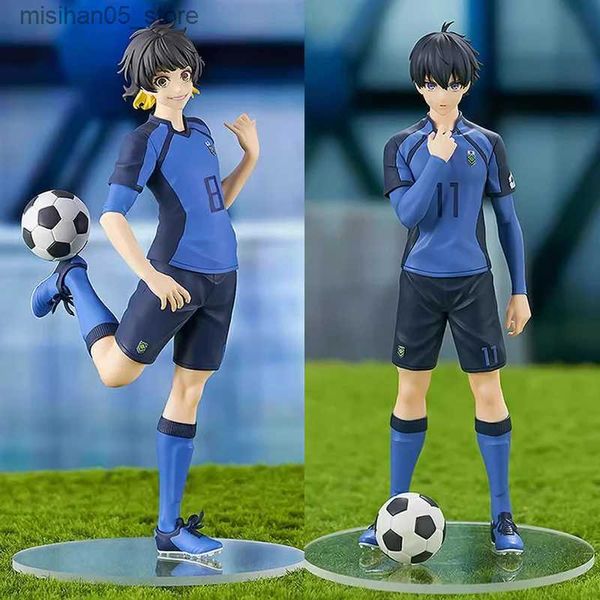 Figuras de juguete de acción Figuras de Bluelock Meguru Bachira Isagi Yoichi Figuras de acción PVC Animación Modelo Serie Regalos de juguete Q240313