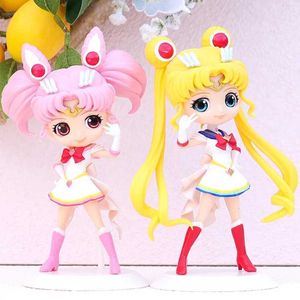 Actie speelgoedcijfers Cartoon anime Sailor Moon Tsukino Actie Figuur Wings speelgoedpop Desk Decoration Collection Model Geschenk speelgoed voor meid Y240514