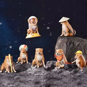 Action Toy Figures Cheems Series Dog Blind Box Guess Bag Mystery Toys Doll Cute Anime Figure Ornements de bureau Gift Collection Real S 230720