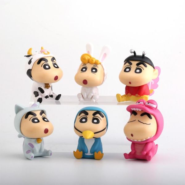 Figuras de juguete de acción Crayon Shin Chan Figura de acción Figuras japonesas de Kawaii Coleccionables Película de dibujos animados Juguete periférico Regalos para niños Juguete de Kawaii 230625