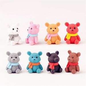 Action Toy Figures Cute Bear Easter Plastic Crafts Jouet décoratif pour enfants adultes Trick Toy avec motif actuel Soulager la pression Ornements 230224