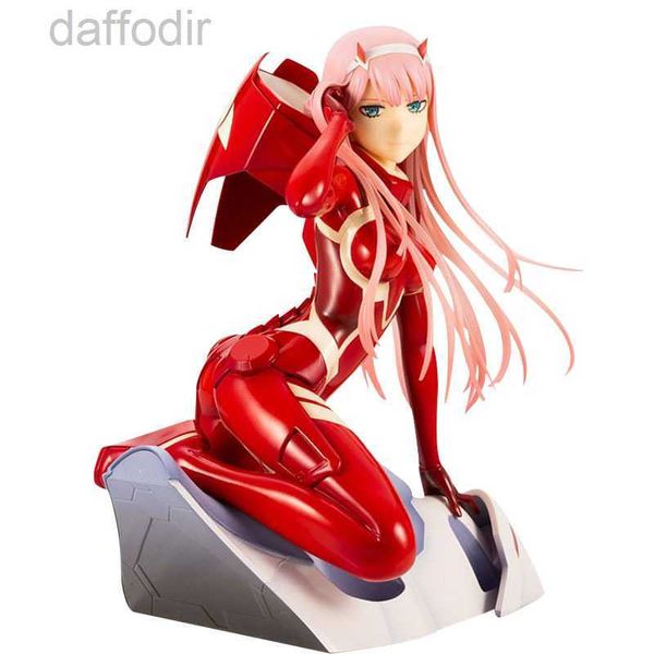 Figuras de juguete de acción Darling in the FRAN Figuras de anime Zero Two 02 Ropa roja 16 cm Chica sexy Figura PVC Figura de acción Colección Modelo Muñeca Regalos X0503 240308