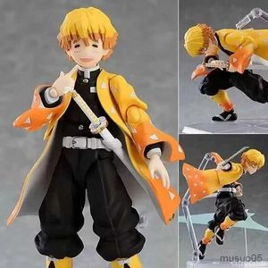 Figurines d'action Figma Demon Slayer Figure Kimetsu no Yaiba Rengoku Kyoujurou 553 Tanjirou 498 Kamado Nezuko Kamado 508 Agatsuma Zenitsu 522 Cadeau