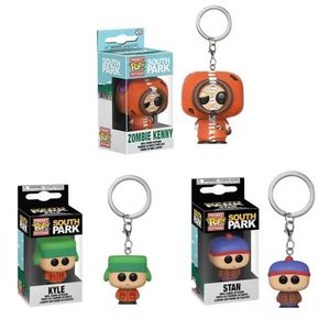Action Toy Figures Funkoes Keychain Southern Park Action Figure Pocket Poche Pop Action Figure Keychains Toys T240422