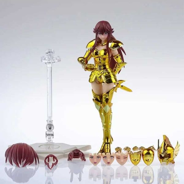 Figuras de juguete de acción Great Toys/Gt Saint Seiya Myth tela ex Gémini Cheryl Sagrado contrato Caballeros femeninos del modelo de figura de acción del zodiaco en stock T240422