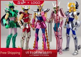 Actiespeelfiguren GT Model EXST Brons Pegasus seiya v1 Hyoga Cygnus Dragon Shiryu Phoenix IKKI Shun veiligheidskap Helm metalen pantser Actiefiguur 230912