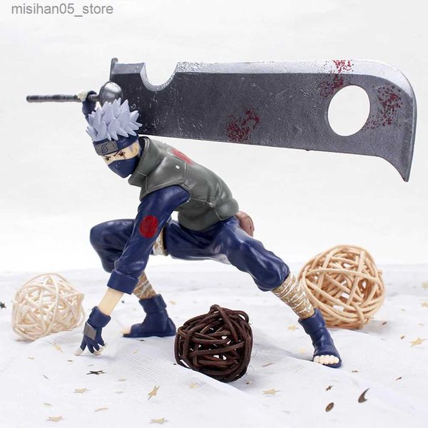 Figuras de juguete de acción Hatake Kakashi Accesorios de personajes de anime Modelo de personaje de acción Muñeca de dibujos animados Juguete para niños Regalo de cumpleaños fresco Q240313