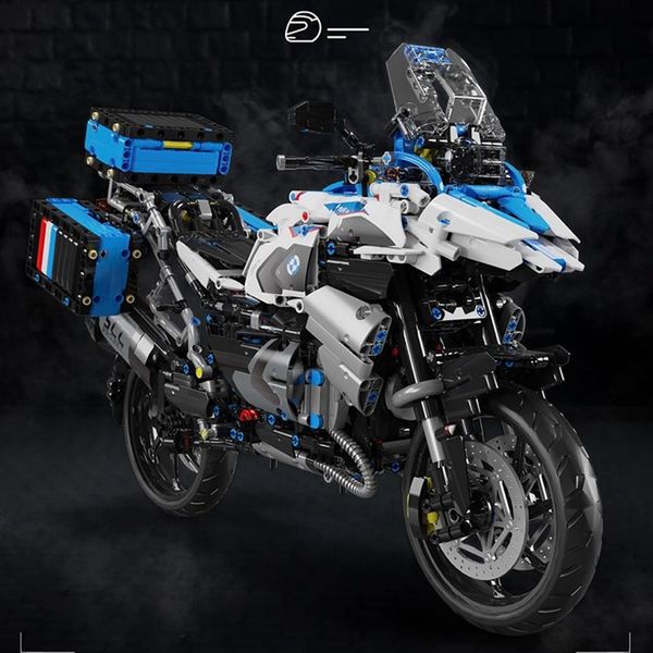 Figuras de juguete de acción High Tech City Sports Rapid Racing Motocicleta Moto Locomotora Moc Modular Brick Model Building Blocks Niños Regalos Juguetes T4022 230721