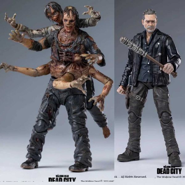 Action Toy Figures Hiya The Walking Dead Dead City NEGAN 1/18 Action Figure Film Film Film Model Collection Hobby Named Toy Gift S2451536