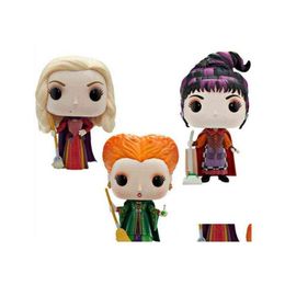 Figuras de juguete de acción Hocus Pocus Sanderson Sisters Winifred Mary Sarah Viny Figura Modelo Juguetes W220920 Drop Entrega Regalos Dh19T Dhvw7