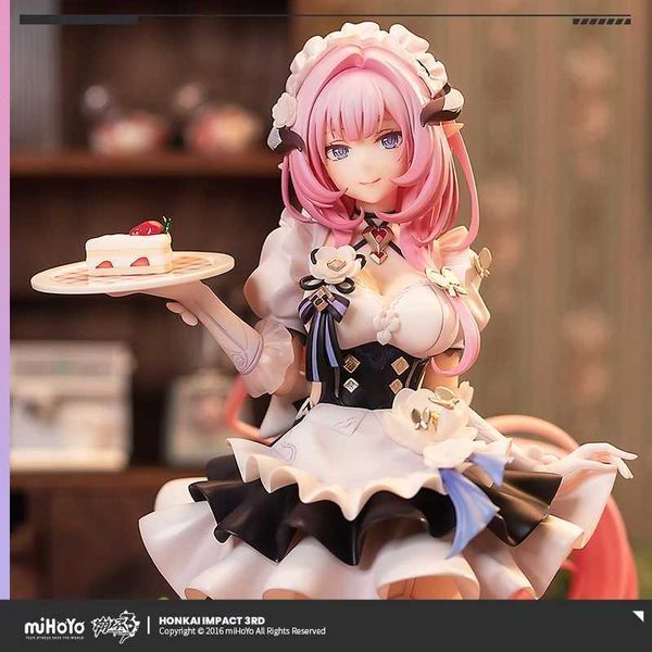 Figurines de jouets d'action Honkai Impact 3rd Elysia Figure Miss Pink Maid 1/7 Anime Girl Toy Caractère Action Modèle Collectible Modèle Doll Childrens Toy Q240521