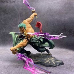 Action Toy Figures Hot One Piece 10cm personnage d'animation GK Roronoa Zoro Three Piece SA MANGA MANGA AIMINÉ STATUES ACTION MODÈLES MODÈLE MODÈLE CHANDRENS Y24