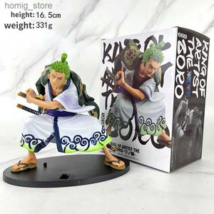 Action Toy Figures Hot One Piece 16cm Figure d'anime GK RORONOA ZORO MANGA ANIME STATUE ACTION COLLECTION COLLECTION MODEL