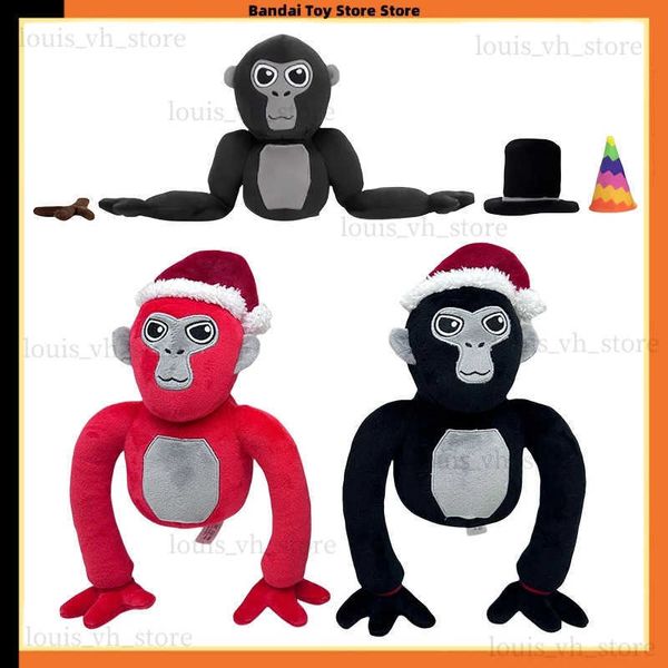 Figuras de juguete de acción Venta caliente Gorilla Tag Monke Peluche Juguete Lindo Suave Relleno Dibujos animados Anime Decoración del hogar Muñecas Kawaii Almohada Regalo de cumpleaños T240325