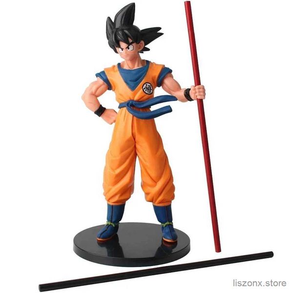 Action Figures de jouets Hot fils Goku Super Saiyan Anime Figure 22cm Goku DBZ Figure d'action Modèles Cadeaux Collectibles Doll Kids Girthy Gift