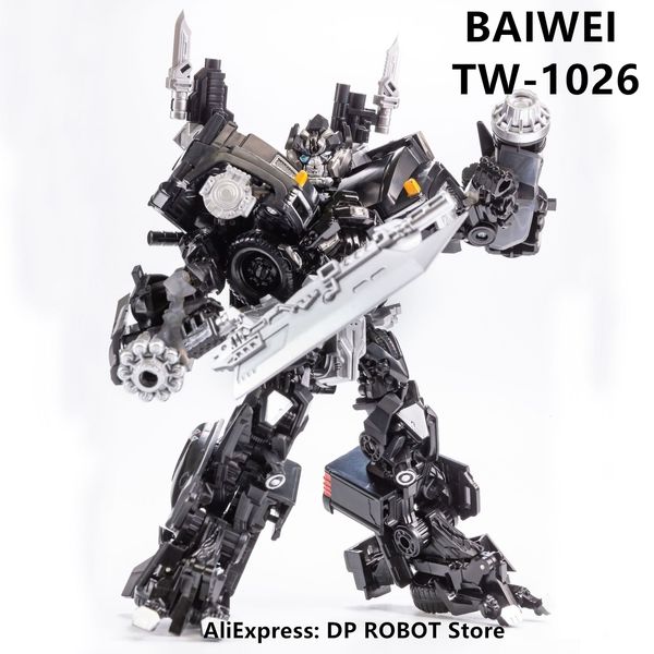 Figurines d'action EN STOCK BAIWEI Transformation TW-1026 TW1026 Ironhide KO SS14 Weaponeer SS Movie Robot Action Figure 230627