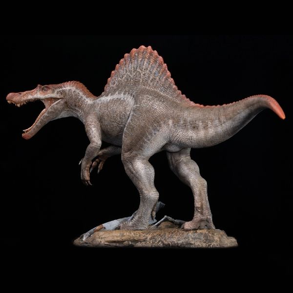 Figurines d'action en stock Nanmu Studio 1/35 Supplanter 2.0 Spinosaurus DX Figure Dinosaur Animal Model Collector avec Base 230412